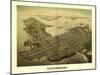 Newport, Rhode Island - Panoramic Map-Lantern Press-Mounted Art Print