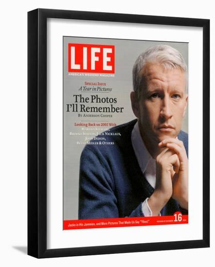 News Anchor Anderson Cooper, December 16, 2005-Koto Bolofo-Framed Photographic Print