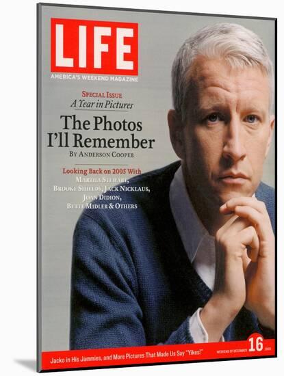 News Anchor Anderson Cooper, December 16, 2005-Koto Bolofo-Mounted Photographic Print