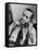 News Commentator, Edward R. Murrow with cigarette in mouth, tie loose, resting in his chair-Lisa Larsen-Framed Premier Image Canvas