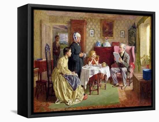 News from the War, 1867 (W/C on Paper)-Charles Green-Framed Premier Image Canvas