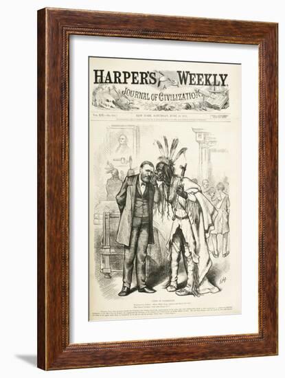 News in Washington, 1875-Thomas Nast-Framed Giclee Print