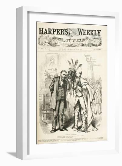 News in Washington, 1875-Thomas Nast-Framed Giclee Print