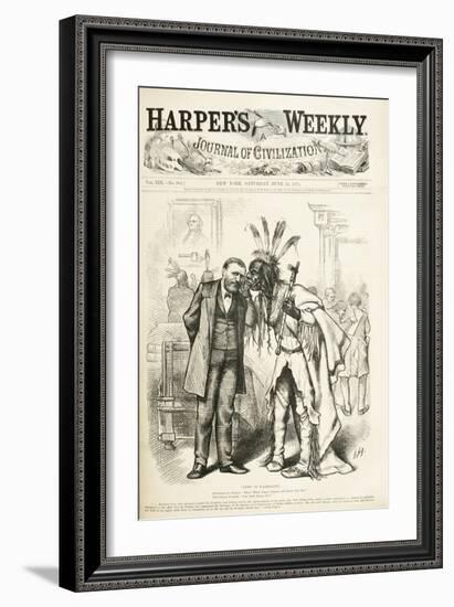 News in Washington, 1875-Thomas Nast-Framed Giclee Print