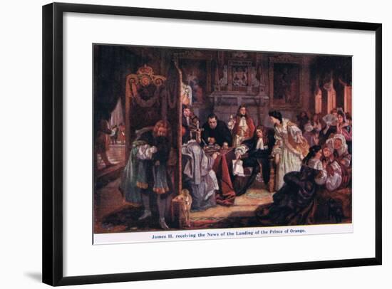 News of the Landing of the Prince of Orange-Edward Matthew Ward-Framed Giclee Print