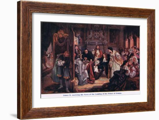 News of the Landing of the Prince of Orange-Edward Matthew Ward-Framed Giclee Print