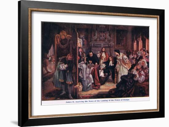 News of the Landing of the Prince of Orange-Edward Matthew Ward-Framed Giclee Print