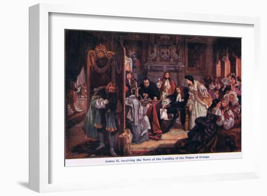 News of the Landing of the Prince of Orange-Edward Matthew Ward-Framed Giclee Print