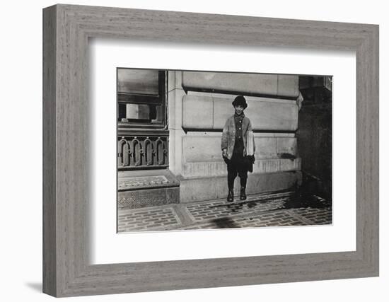 Newsboy, 1909-Lewis Wickes Hine-Framed Photographic Print