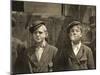 Newsboys Having a Cigarette Break, St. Louis, Missouri. 1910-Lewis Wickes Hine-Mounted Photographic Print