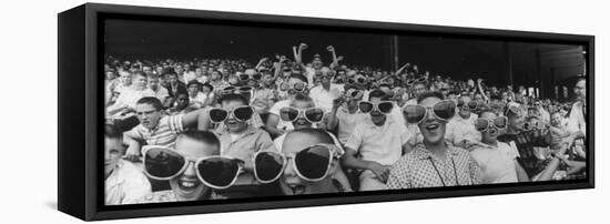 Newsboys Wearing Super Specs Watching Baseball Game-Robert W^ Kelley-Framed Premier Image Canvas