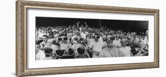 Newsboys Wearing Super Specs Watching Baseball Game-Robert W^ Kelley-Framed Photographic Print