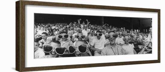 Newsboys Wearing Super Specs Watching Baseball Game-Robert W^ Kelley-Framed Photographic Print