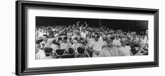 Newsboys Wearing Super Specs Watching Baseball Game-Robert W^ Kelley-Framed Photographic Print