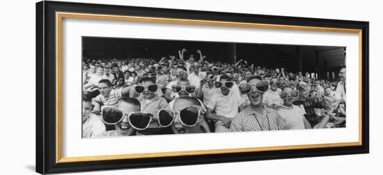 Newsboys Wearing Super Specs Watching Baseball Game-Robert W^ Kelley-Framed Photographic Print