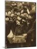 Newsies at the Paper Office, Bank Alley, Syracuse, New York, c.1910-Lewis Wickes Hine-Mounted Photo