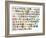 Newspaper, Magazine Alphabet With Letters, Numbers-donatas1205-Framed Art Print