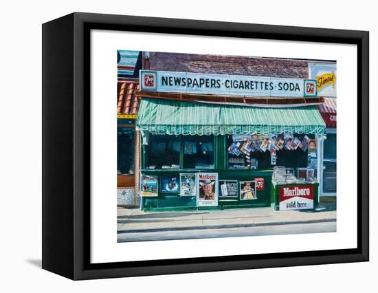 Newspaper Stand, West Village, NYC, 2012-Anthony Butera-Framed Premier Image Canvas