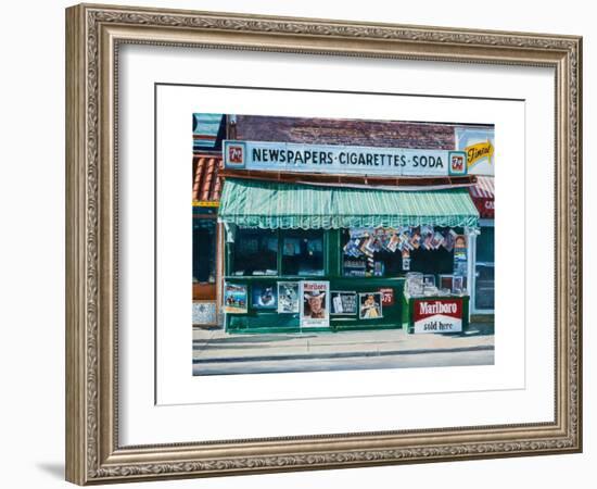 Newspaper Stand, West Village, NYC, 2012-Anthony Butera-Framed Giclee Print