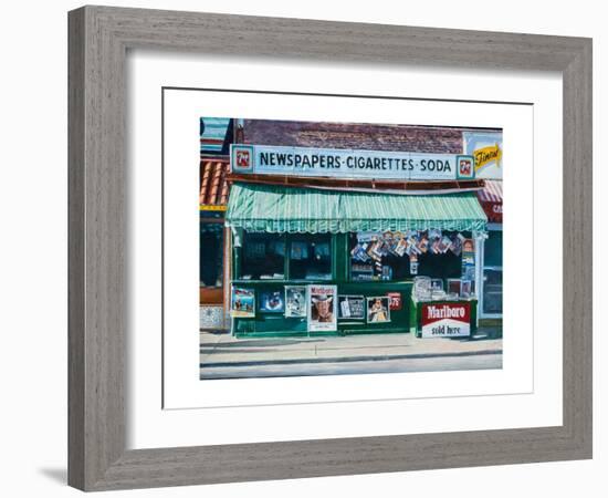 Newspaper Stand, West Village, NYC, 2012-Anthony Butera-Framed Giclee Print