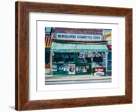 Newspaper Stand, West Village, NYC, 2012-Anthony Butera-Framed Giclee Print