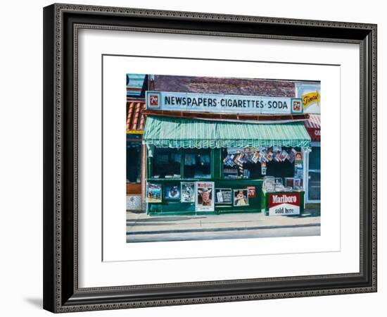 Newspaper Stand, West Village, NYC, 2012-Anthony Butera-Framed Giclee Print