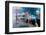 Newspaper stands during rain storm in downtown Philadelphia, Pennsylvania-null-Framed Photographic Print