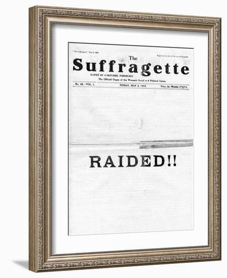 Newspaper, Suffragette-null-Framed Art Print