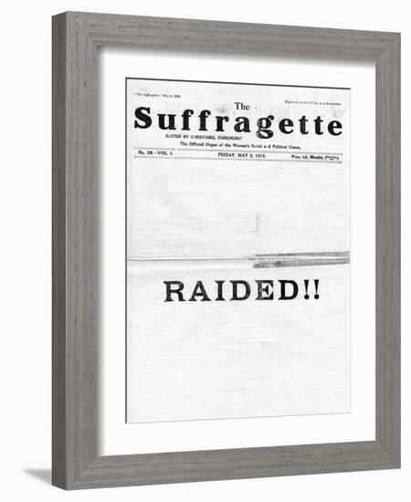 Newspaper, Suffragette-null-Framed Art Print