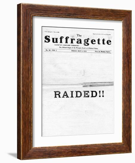 Newspaper, Suffragette-null-Framed Art Print