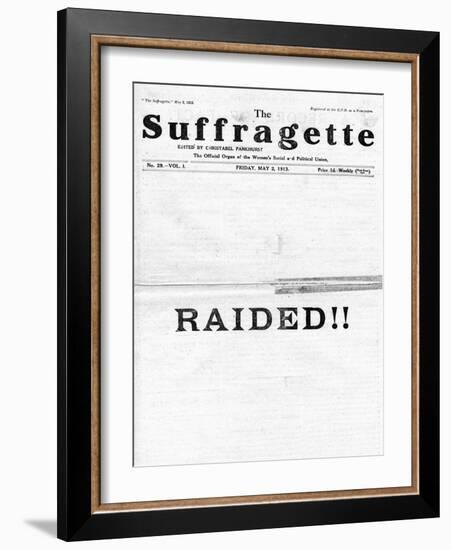 Newspaper, Suffragette-null-Framed Art Print