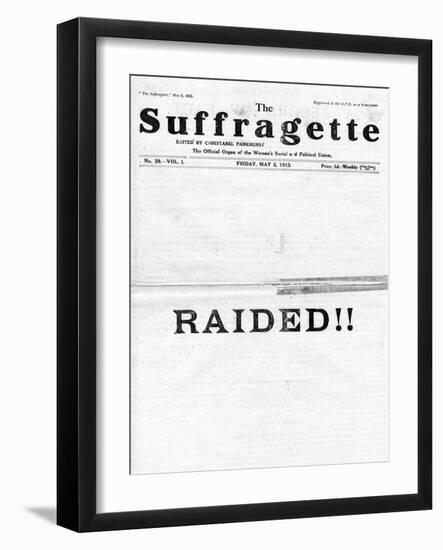 Newspaper, Suffragette-null-Framed Art Print