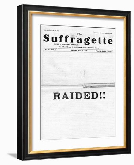 Newspaper, Suffragette-null-Framed Art Print