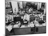 Newsroom of the New York Times-null-Mounted Photo