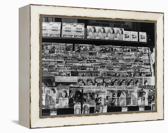 Newsstand, Omaha, Nebraska, c.1938-John Vachon-Framed Stretched Canvas