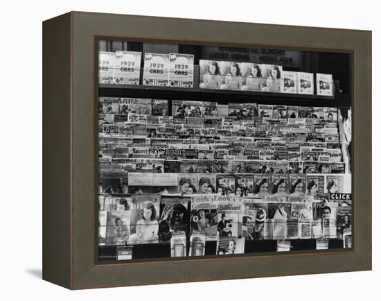 Newsstand, Omaha, Nebraska, c.1938-John Vachon-Framed Stretched Canvas