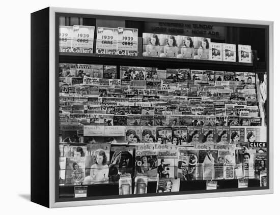 Newsstand, Omaha, Nebraska, c.1938-John Vachon-Framed Stretched Canvas