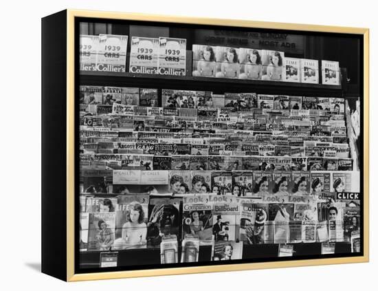 Newsstand, Omaha, Nebraska, c.1938-John Vachon-Framed Stretched Canvas