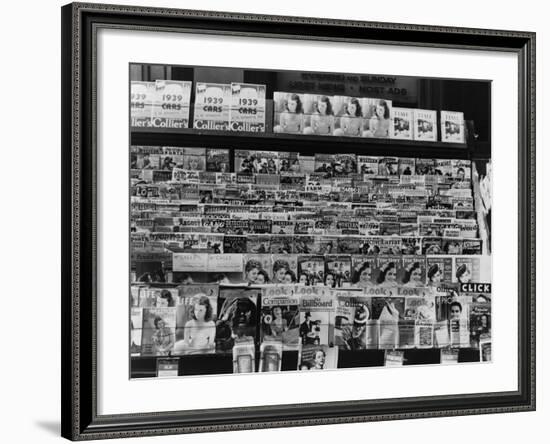 Newsstand, Omaha, Nebraska, c.1938-John Vachon-Framed Photo