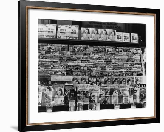 Newsstand, Omaha, Nebraska, c.1938-John Vachon-Framed Photo