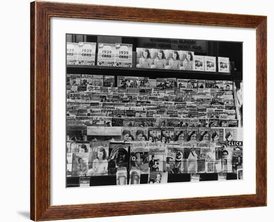 Newsstand, Omaha, Nebraska, c.1938-John Vachon-Framed Photo