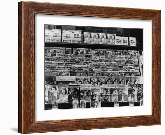 Newsstand, Omaha, Nebraska, c.1938-John Vachon-Framed Photo