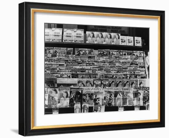 Newsstand, Omaha, Nebraska, c.1938-John Vachon-Framed Photo