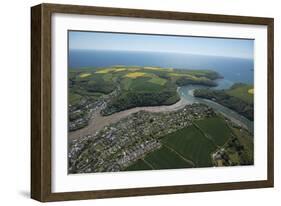 Newton Ferries Showing Newton Creeks. Devon. Uk-Dan Burton-Framed Photographic Print