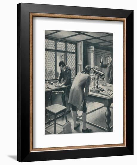 'Newton Invents a New Telescope', c1934-Unknown-Framed Giclee Print