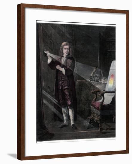 Newton Investigating Light, 1870-William Mouat Loudan-Framed Giclee Print