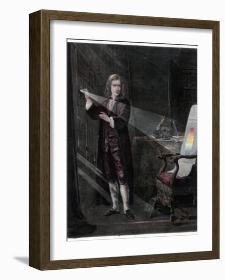Newton Investigating Light, 1870-William Mouat Loudan-Framed Giclee Print