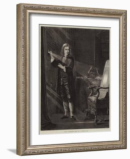 Newton Investigating Light-John Adam P. Houston-Framed Giclee Print