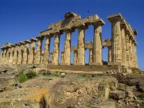 Ruins of the Greek Temples at Selinunte on the Island of Sicily, Italy, Europe-Newton Michael-Photographic Print