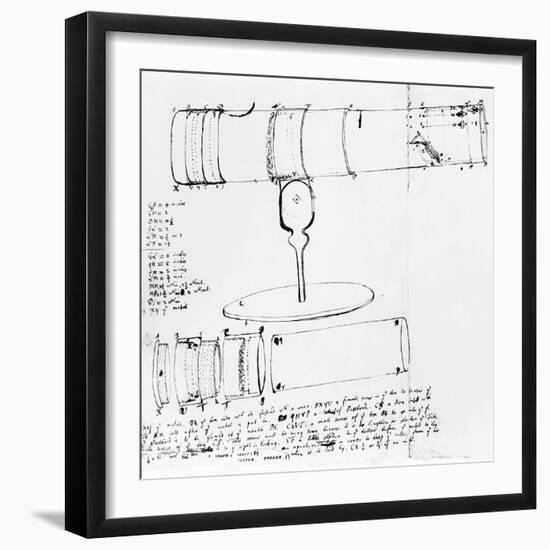 Newton's Telescope, Historical Artwork-Library of Congress-Framed Premium Photographic Print